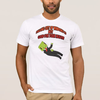 Camiseta Queda para fora t-shirt GamingGeckos das janelas