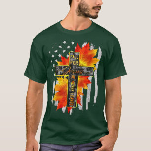 Camiseta Queda por Jesus Ele Nunca Deixa Jesus Autumn Ameri