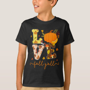Camiseta Queda Pumpkin Amor Queda Vocês Cair Deixam Mulhere