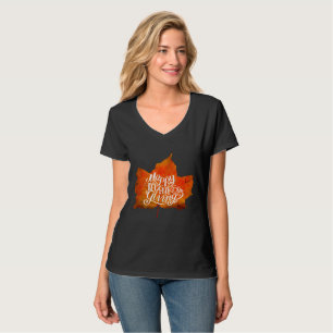 CAMISETA QUEDA SAI FELIZ DIA DE AGRADECIMENTO