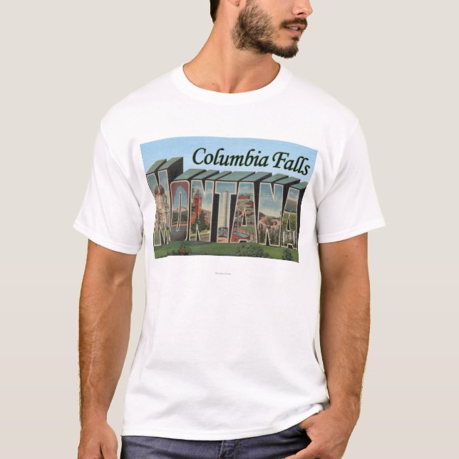 Camiseta Quedas de Colômbia, Montana - grandes cenas da (Frente)