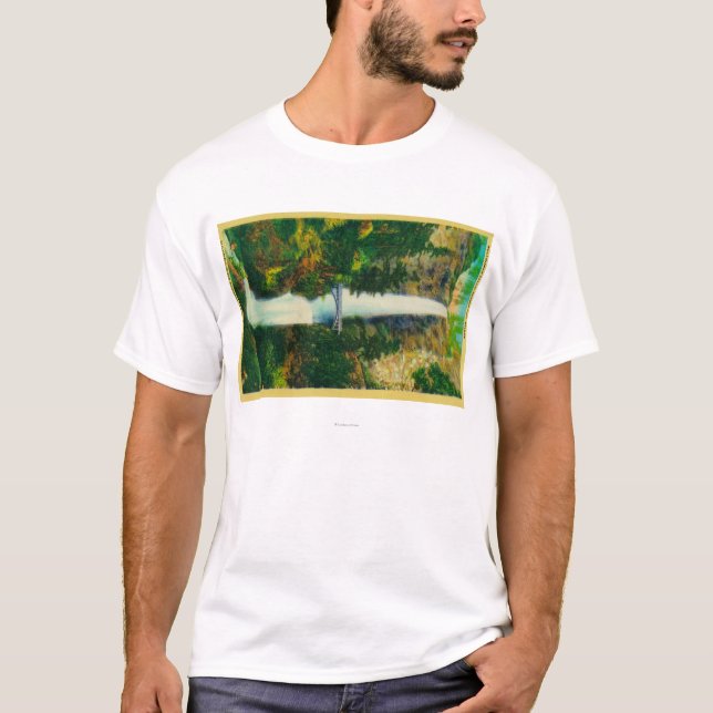 Camiseta Quedas de Multnomah e ponte do pé de Benson (Frente)