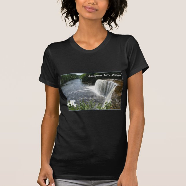 Camiseta Quedas de Tahquamenon, paraíso, Michigan (Frente)