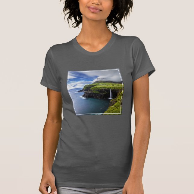 Camiseta Quedas | Ilhas Faroé, Dinamarca (Frente)