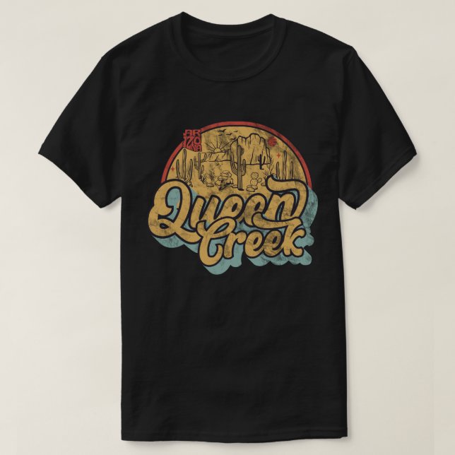 Camiseta Queen Creek, T-Shirt Arizona (Frente do Design)