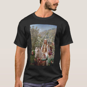 Camiseta Queen Guinevere's Maying c. 1900, por John Collier