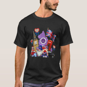 Camiseta Queen Ii Platinum Jubilee 70 Anos Uk England Gnom
