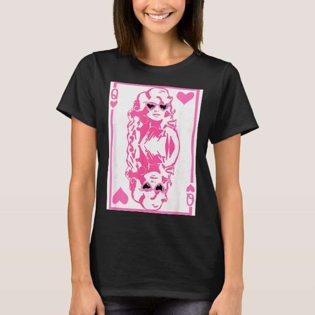 Camiseta Queen Of Hearts Valentines Day  (Frente)