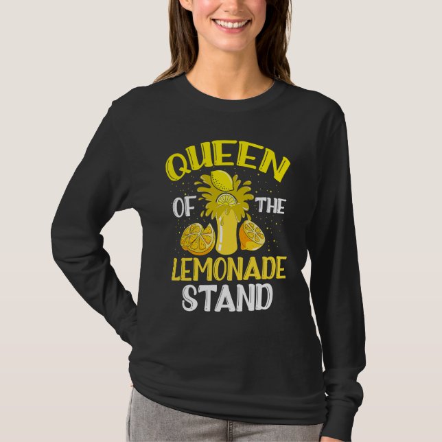 Camiseta Queen of the Lemonade Stand Kiosk Summer Refreshme (Frente)
