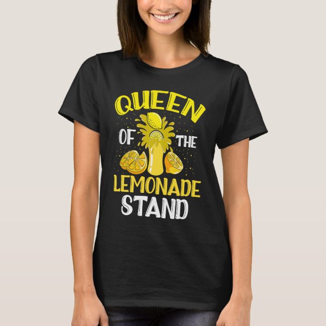 Camiseta Queen of the Lemonade Stand Kiosk Summer Refreshme (Frente)