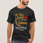 Camiseta Queen Was Born In September Happy Birthday Leopard<br><div class="desc">A Queen Was Born In September Happy Birthday To Girls, Women, Baby, Toddles, Kids Tee. Great September birthday presents for women, daughter, sister, girlfriend, wife, grandma, aunt, mom, mother, cousin, friend or anyone who was born in September. Your special born day? Do you need the September Queens b-day outfit to...</div>