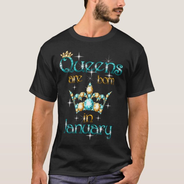 Camiseta Queens Are Born In January (Frente)