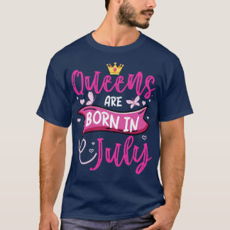 Camiseta Queens Engraçados São Nasceres Em Julho, Queens De