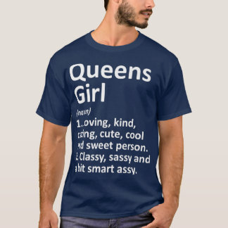 Camiseta QUEENS GIRL NY NEW YORK Funny City Home Roots