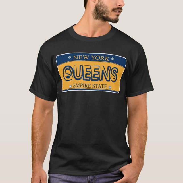 Camiseta Queens, Nova Iorque - Camisa-T (Frente)