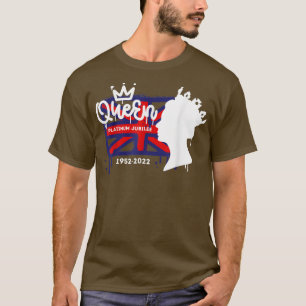 Camiseta Queens Platinum Jubilee 2022 70 Monarca Britânica 