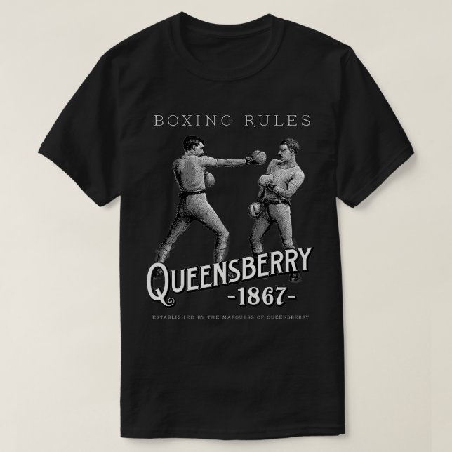 Camiseta Queensberry Boing Rules Vintage Boing  (Frente do Design)