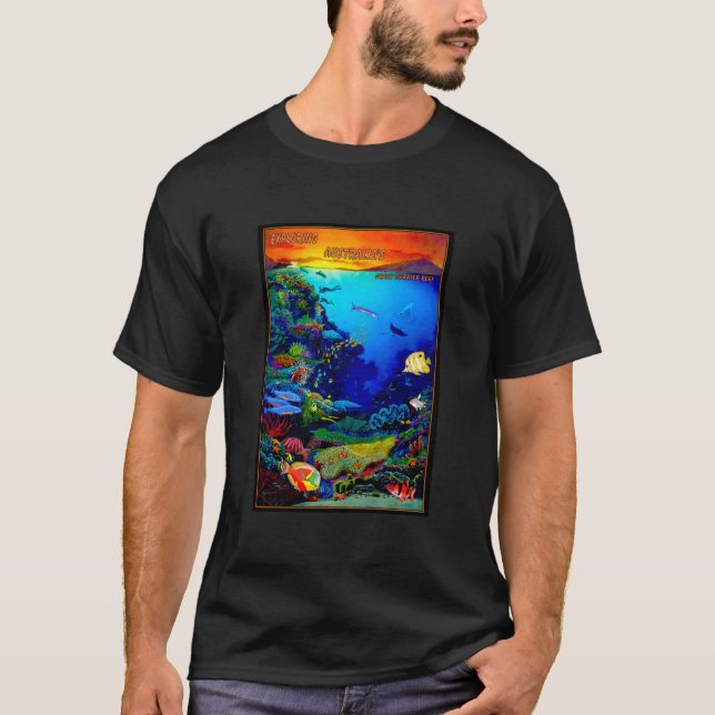Camiseta QUEENSLAND AUSTRÁLIA Excelente Barrier Viagem Reci (Frente)