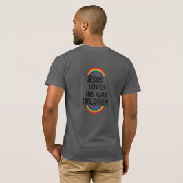Camiseta Queer Faith Jesus ama seus filhos Gay