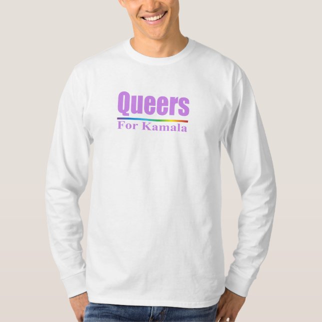 Camiseta Queers for Kamala / Kamala Harris (Frente)
