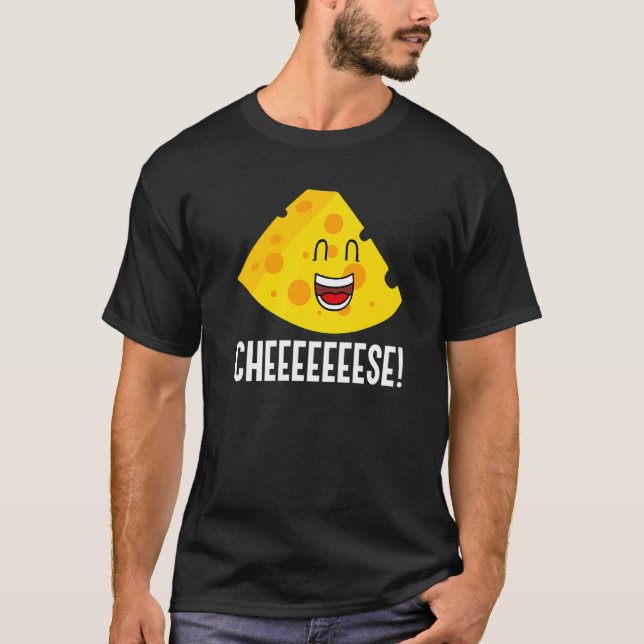 Camiseta Queiese Irônico Quota Comida Fazer Queijo (Frente)