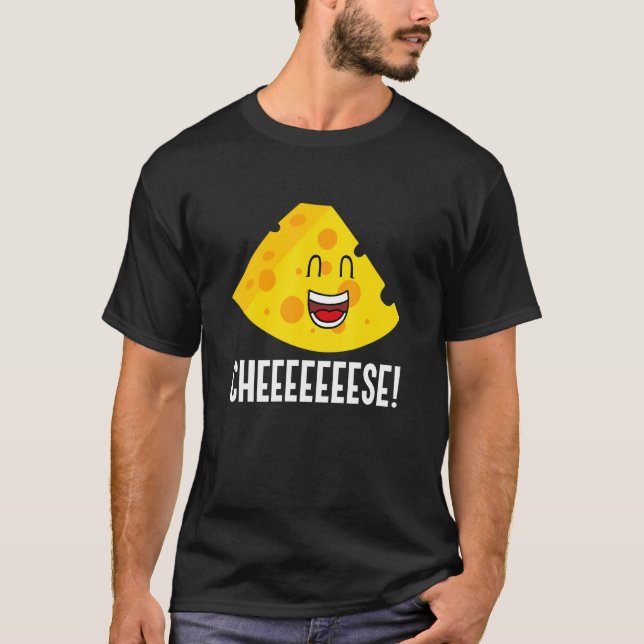 Camiseta Queiese Irônico Quota Comida Fazer Queijo (Frente)