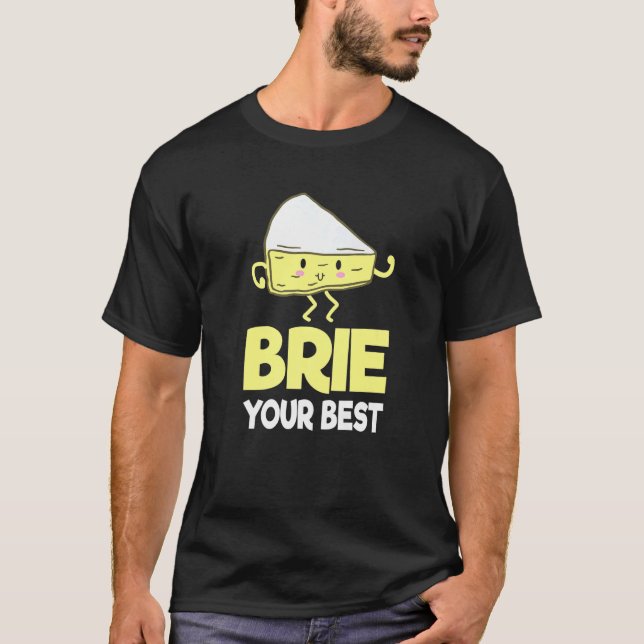 Camiseta Queijo Brito, Queijo, Queijo, Queijo, Comida Pun (Frente)