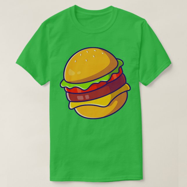 Camiseta Queijo Burger Cartoon (Frente do Design)