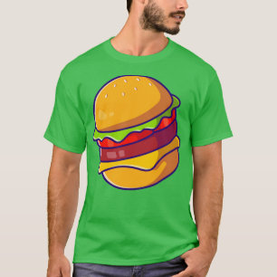 Camiseta Queijo Burger Cartoon