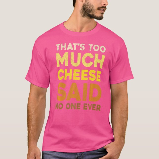 Camiseta Queijo com Comida de snack Cheddar (Frente)