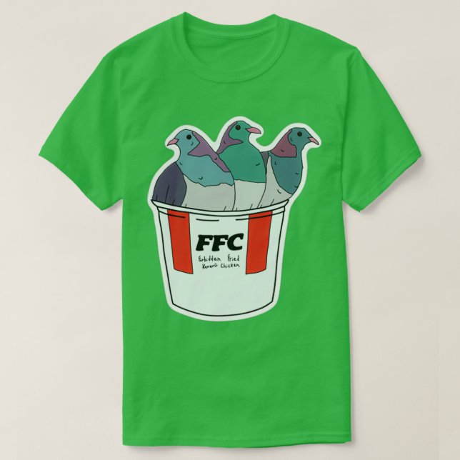 Camiseta Queijo de frango frito proibido 2 (Frente do Design)