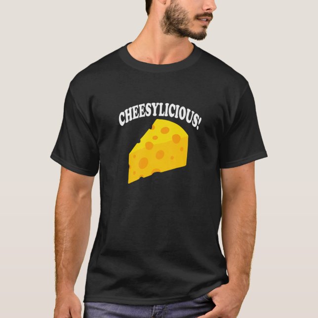 Camiseta Queijo De Queijo Comendo Queijo De Queijo Orgânico (Frente)