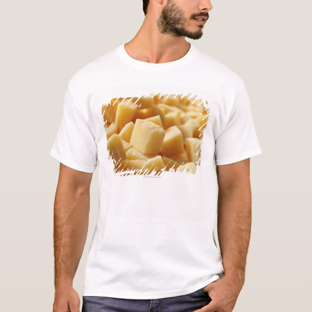 Camiseta Queijo de Reggiano do Parmigiano nos cubos (Frente)