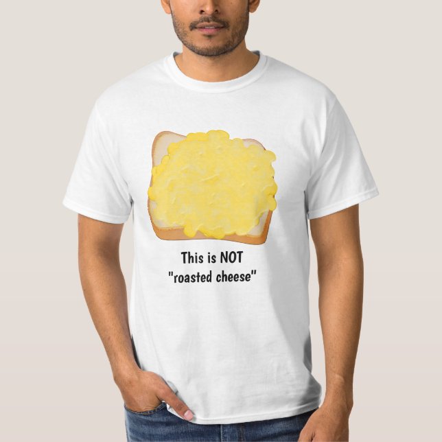 Camiseta Queijo derretido no torrado - lanche grelhado (Frente)