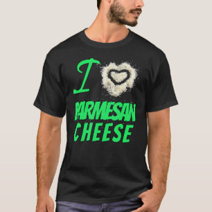 Camiseta Queijo Design I Amo queijo parmesão
