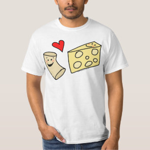 Camiseta Queijo do coração do Mac, macarrão do divertime