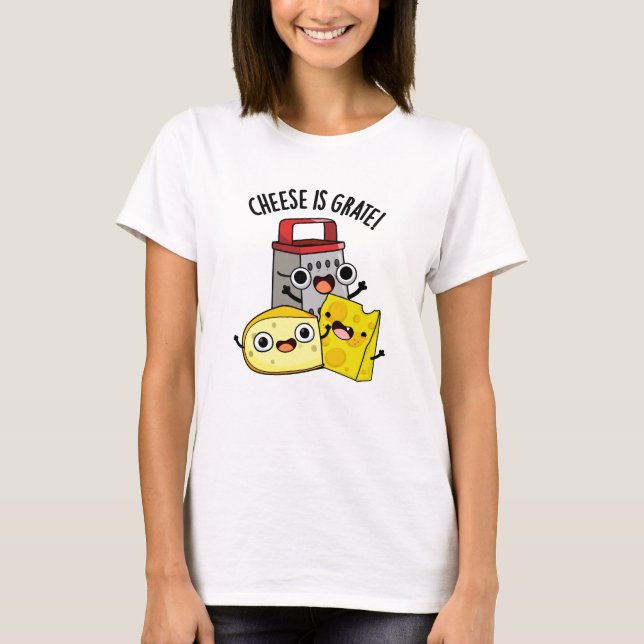 Camiseta Queijo É Grata, Comida Engraçado (Frente)
