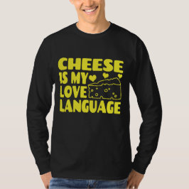 Camiseta Queijo é minha língua de amor - Chesse amado