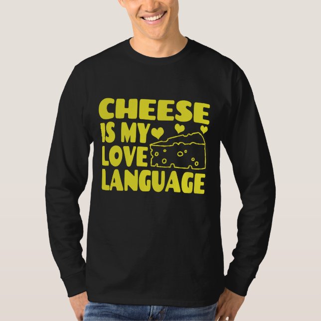 Camiseta Queijo é minha língua de amor - Chesse amado (Frente)
