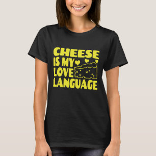 Camiseta Queijo é Minha Linguagem do Amor - Amantes de Quei
