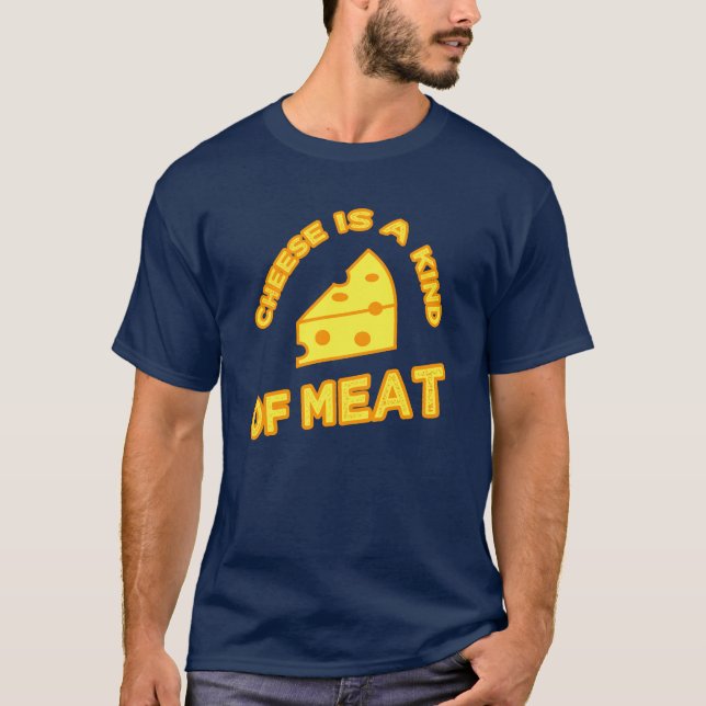 Camiseta Queijo É Um Tipo De Carne (Frente)