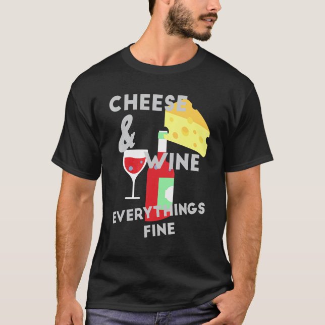 Camiseta Queijo E Vinho Tudo Bem Queijo (Frente)