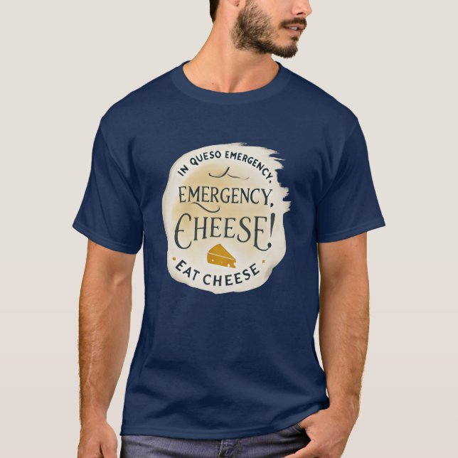 Camiseta Queijo Emergencial Coma Queijo amigos (Frente)