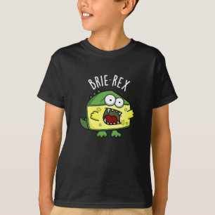Camiseta Queijo Engraçado Brie-rex Torto Escuro BG