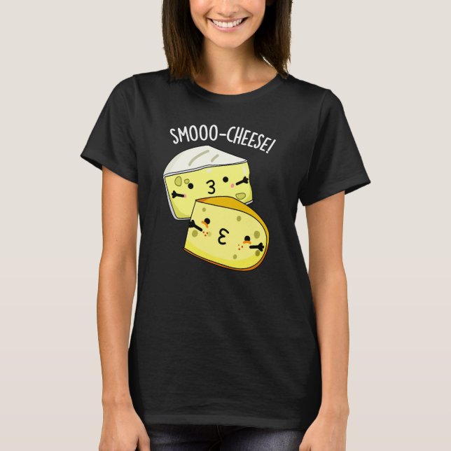 Camiseta Queijo Engraçado Queijo Engraçado Queijo Escuro BG (Frente)