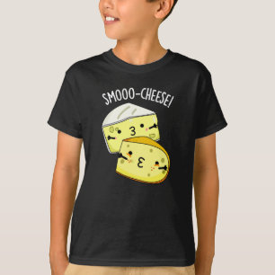 Camiseta Queijo Engraçado Queijo Engraçado Queijo Escuro BG