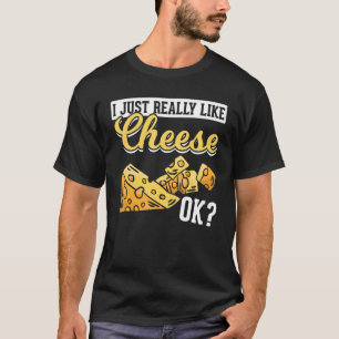 Camiseta Queijo Eu Gosto Muito De Queijo Ok Queijo