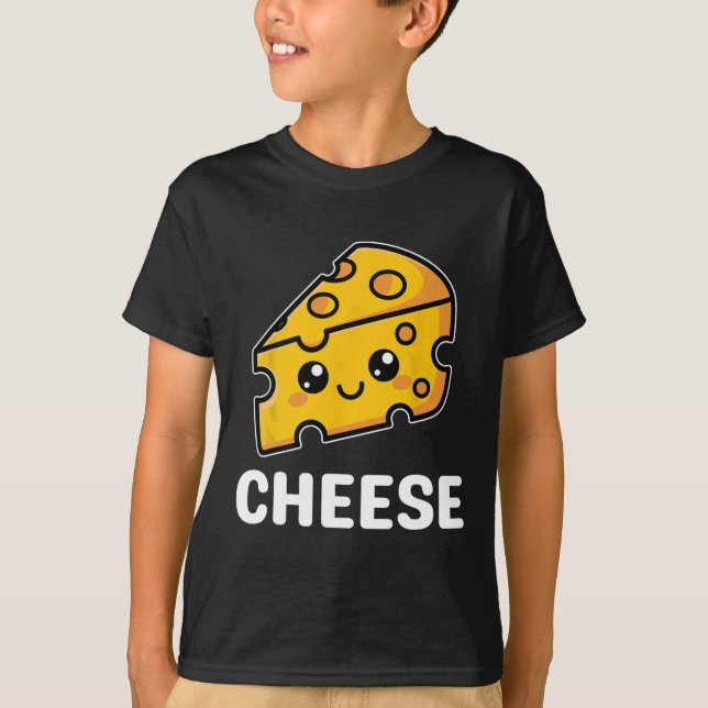 Camiseta Queijo Fatia Mac Macaroni Kawaii Halloween Costume (Frente)