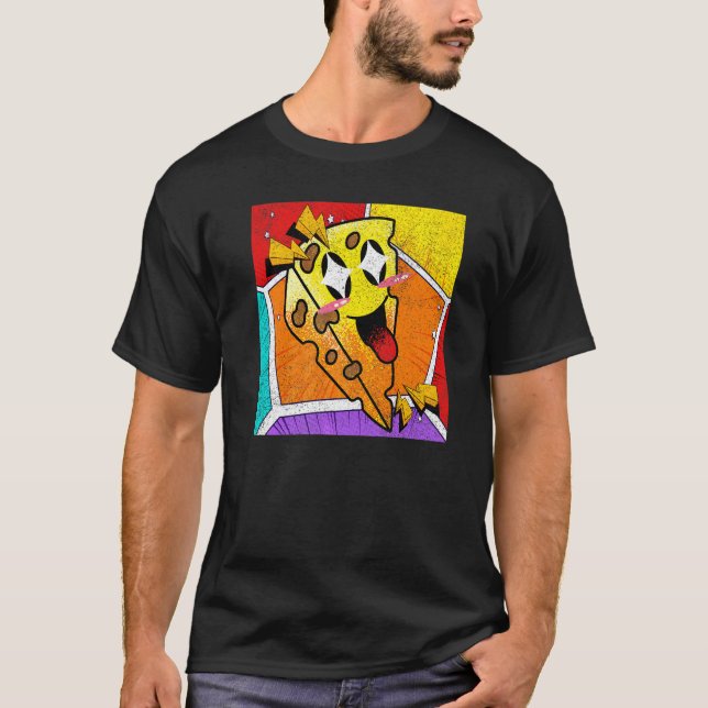 Camiseta Queijo Fofo  Comida Lancheira Lanche Comida Queijo (Frente)