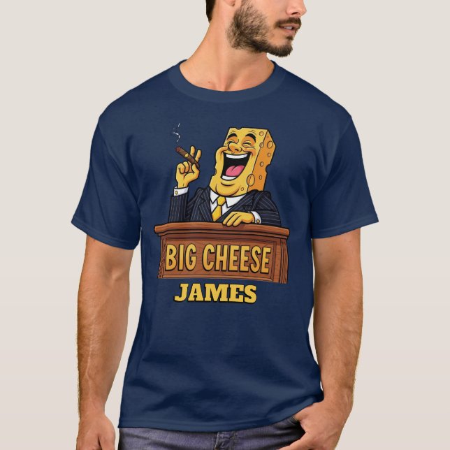 Camiseta Queijo Grande Personalizável (Frente)